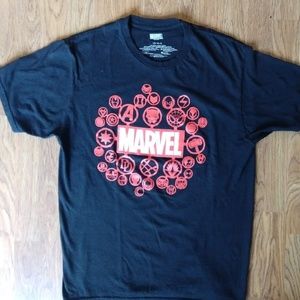 Marvel Men's Blk Large Tee